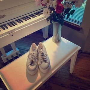 🚫SOLD🚫Superga Genuine Leather Platforms Size 10